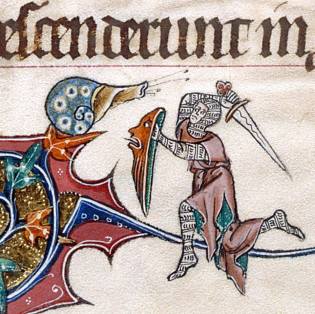 Gorleston Psalter, England 14th century (British Library, Add 49622, fol. 193v)