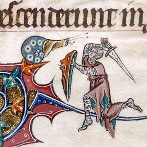 Gorleston Psalter, England 14th century (British Library, Add 49622, fol. 193v)